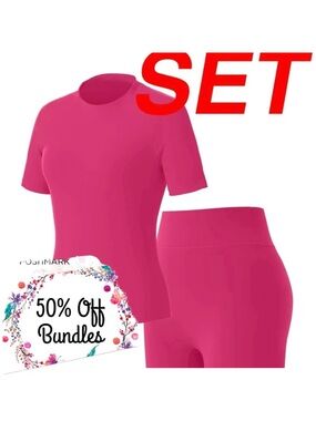 Women's Pink Active Lounge Set